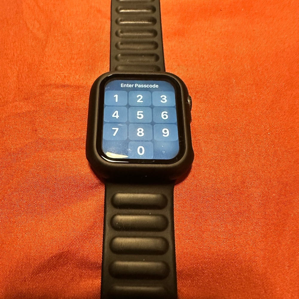 Watch with Black Band